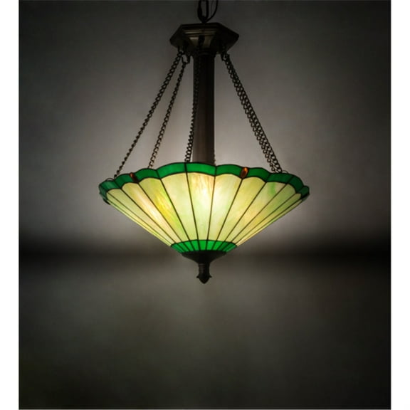 77696 Meyda 17" Wide Caprice Inverted Pendant
