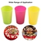 thumbnail image 4 of Vasos de plástico de colores, irrompibles, reutilizables y apilables., 4 of 6