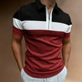 thumbnail image 2 of Sngxgn Shirts for Men - Fit Short-Sleeve Polo, Athletic Casual Collared T-Shirt(Wine,M), 2 of 4