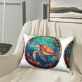 thumbnail image 3 of Disketp Sea Turtle In Coral Satin Pillowcase For Hair And Skin - Satin Pillow Cases Standard Size 20x30 Inches With Zipper,Gifts For Women Men, 3 of 8