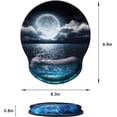 thumbnail image 6 of LQCrafK Mouse Pad with Wrist Support, Ergonomic Mouse Pad with Memory Foam Wrist Rest Cushion, Non-Slip Rubber Base Gaming Mice Pad for Home Office Computer Laptop, 6 of 14