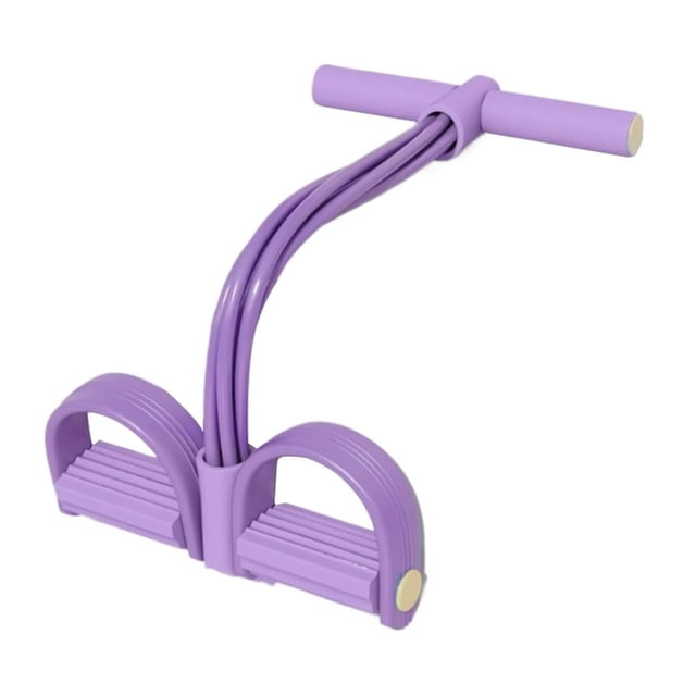 Lttoisl Bande de Résistance à Pédale à 6 Tubes pour Entraînements à la Maison, Assistant Multifonction pour Position Assise, Équipement d'Entraînement de Tonification Abdominale et de Mise en Forme Complète du Corps, Corde de Tension en Matériau PP pour Hommes et Femmes 42x23 cm