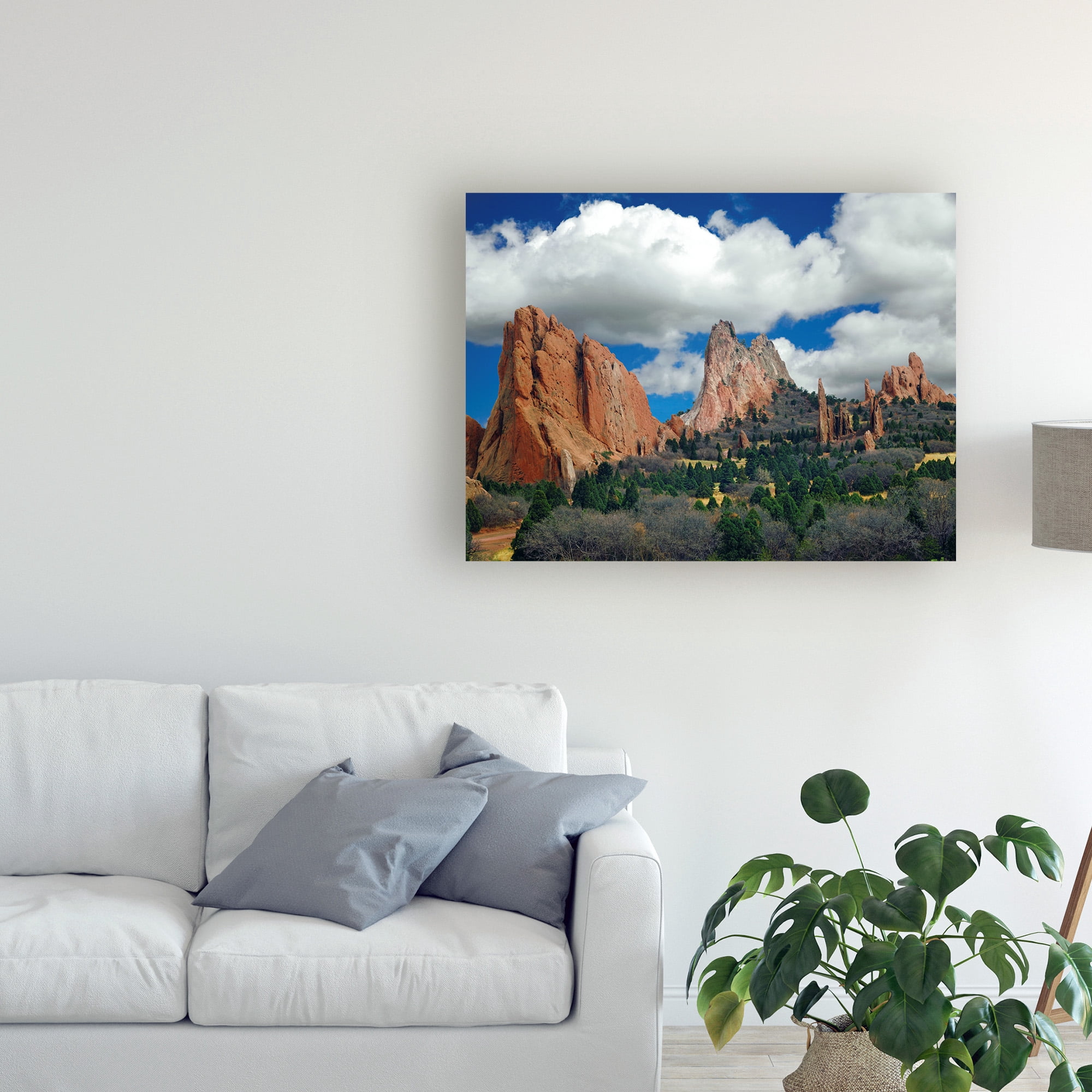 Trademark Fine Art 'Garden Of The Gods Colorado Springs Colorado Color' Canvas Art by Monte Nagler