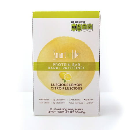 Smart for Life Low Sugar Luscious Lemon Protein Bars 12 (Best Low Sugar Protein Shakes)