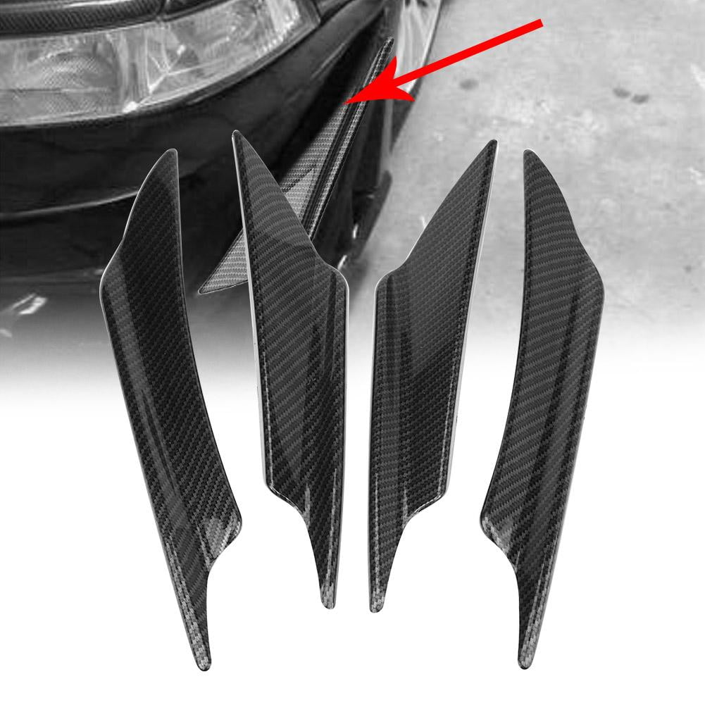 OTVIAP 4pcs Universal Car Body Spoiler Front Bumper Lip Splitter Fins Trim , Front Bumper Lip
