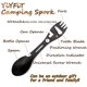 thumbnail image 1 of Camping Spork Cubiertos de acero inoxidable Cubiertos de camping Senderismo Gadget, Tenedor Cuchara Cuchillo Botella y abrelatas Llaves dentadas Indicador de dirección, 1 of 2