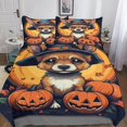 thumbnail image 3 of Likeej Dog Duvet Cover 3d Animal Printed Bedding Set 3pcs Microfiber Halloween Quilt Cover With Zipper Closure Double, 3 of 5