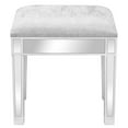thumbnail image 4 of Ktaxon Mirrored Vanity Stool Makeup Bench Dressing Stools Cushioned Chair Modern Piano Seat for Living Room Bedroom,Silver, 4 of 9