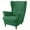 Dark Green, variant on Wing Chair Slipcovers Elastic Wingback Chair Covers 2 Pieces Wingback Armchair Slipcover Stretch Chair Slip Covers for Living Room Bedroom