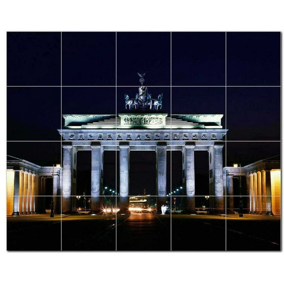 City Photo Ceramic Tile Mural Kitchen Backsplash Bathroom Shower, 404486-L54