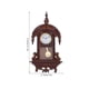 thumbnail image 4 of Reloj de péndulo retro en miniatura, decoración de pared de estilo vintage para casa de muñecas, diseño de escena en miniatura., 4 of 8