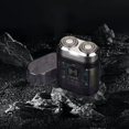 thumbnail image 4 of EGNMCR Effortless Shaving Expérience avec le Mini Rasoir Transparent Électrique Portable pour Hommes avec Double Lames Rotatives, Conception Rechargeable et Lavable à l'Eau Effortless Shaving, 4 of 8