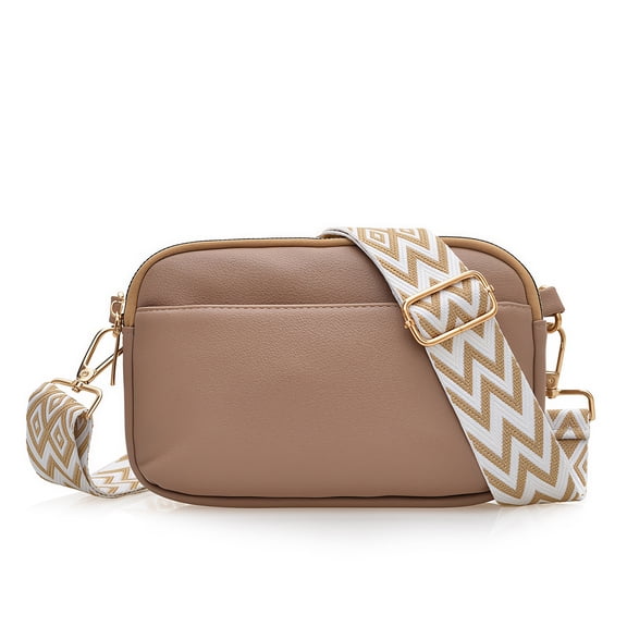 Small Crossbody Bags for Women, Soft PU Leather Shoulder Bag with Multiple Pockets, Lightweight Casual Purse for Daily Use