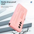 thumbnail image 6 of MonsDirect for 7.6 inch Samsung Galaxy Z Fold 4 5G 2022 Case, Anti-Fall Shockproof Hard PC Back Shell with Kickstand, Shell Membrane Integrated & Soft TPU Retractable Hinge for Galaxy Z Fold 4, Pink, 6 of 7