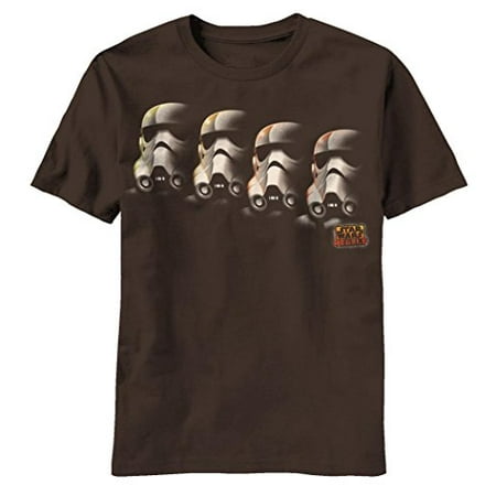- Star Wars At Attention Mens Brown T-Shirt (Medium)