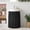 Black, variant on Pink Burlap Texture Small Sink Skirt 10''x11'', Farmhouse Vintage Pink Bathroom Vanity Utility Cabinet Curtain, Kitchen Under Sink Laundry Privacy Drape Waterproof Closet Curtains