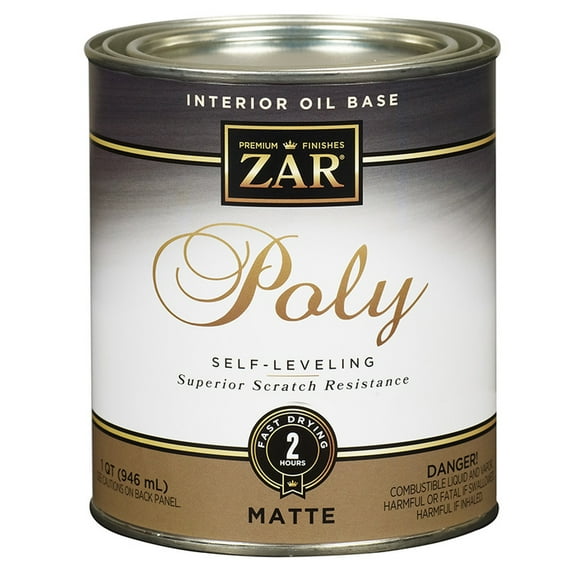 12-Pack of 1 qt UGL 33912 Clear Zar, Ultra Interior Oil-Based Polyurethane Finish, Matte