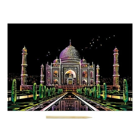 Nightscape Unique DIY Scratch Off Painting For Adults Kids Unveil With Every Handheld Games for Toddlers Age 2-3 Kid Wooden for Girls Age 5 Building Building for Kids Ages 2 Girl for Kids Handheld