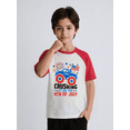 thumbnail image 2 of Rimyaw Patriotic Raglan Kids' Car Graphic Red Sleeve T-Shirt, 4T, 2 of 7