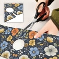 thumbnail image 6 of Yayeee Faucet Mat for Kitchen Sink 14.7" Diatomite Long Splash Guard Pad, Navy Floral Pattern, 6 of 7
