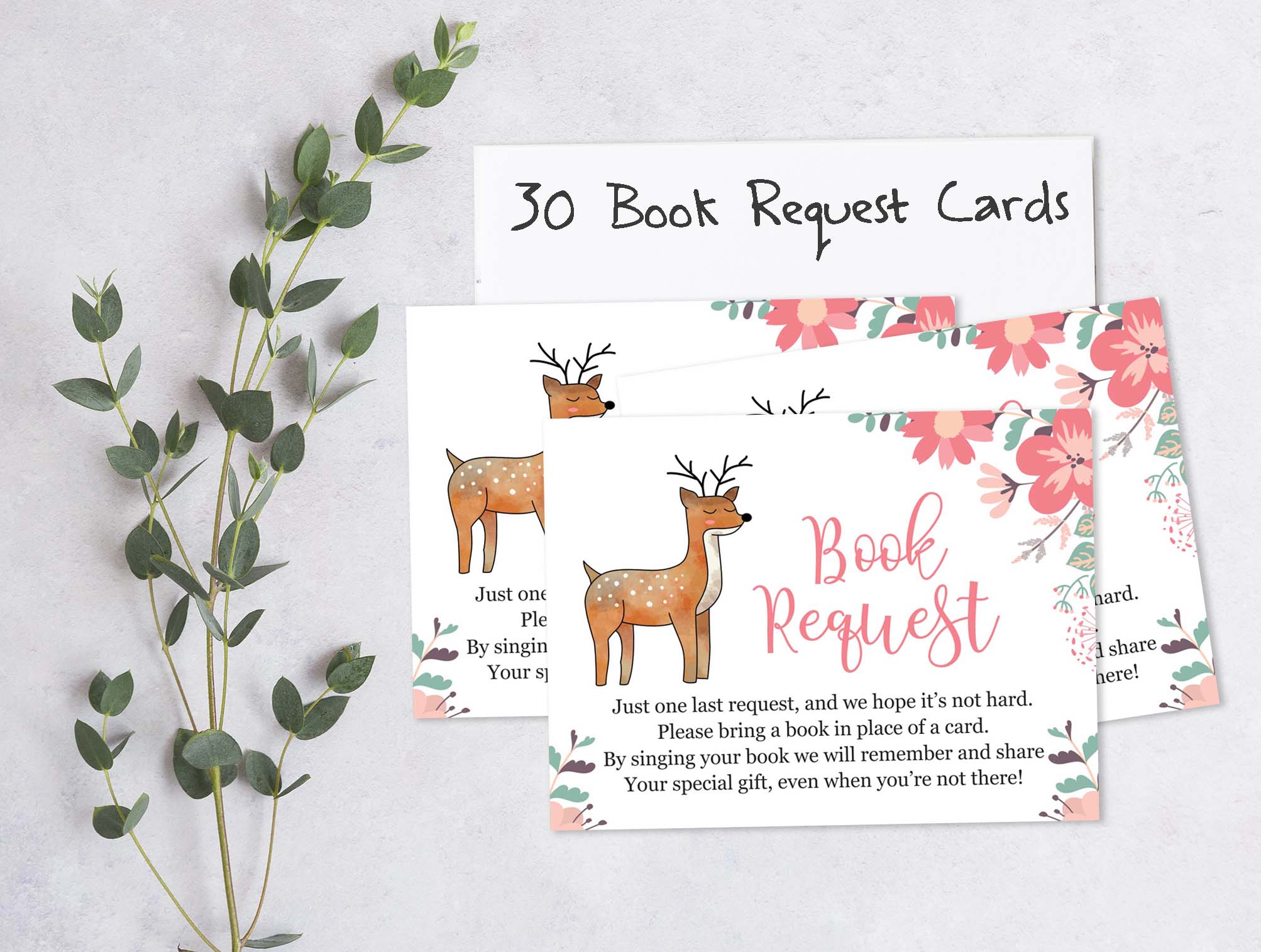 Inkdotpot Set Of 30AnimalsBaby Shower Invitations-Diaper Raffle Tickets And Baby Shower Book Request Cards-Gender Neutral Invites-Its A Boy-Its A Girl