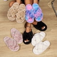 thumbnail image 4 of Zapatillas peludas populares para mujer en otoño e invierno, zapatillas antideslizantes de algodón posparto con suela gruesa para decoración del hogar, 4 of 5