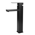 thumbnail image 2 of Single Handle Faucet, Matte Black G1/2 Basin Faucet, 304 Stainless Steel For Bathroom Kitchen, 2 of 8