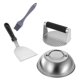 thumbnail image 5 of OULII 1Jgo Prensa Para Carne De Hamburguesa De Acero Inoxidable Herramienta Para Cocina, 5 of 8