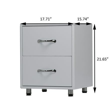 Topcobe File Cabinet, 2-Drawer Mobile Filling Cabinet ...