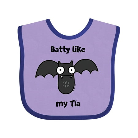 

Inktastic Batty Like My Tia Gift Baby Boy or Baby Girl Bib