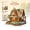 MZ323, variant on Mini Forest Log Cabin Building Blocks Kit, Exquisite Wooden House Miniature Architecture Model, DIY Assembly Toy for Kids, Stylish Desktop Home Decor Ornament