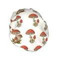 thumbnail image 2 of Disketp Red Mushrooms Shower Caps,Reusable Shower Cap For Women, Double Layer Waterproof Hair Cap, Large Size For All Hair Lengths,For Girls Spa Home Salon Use, 2 of 9