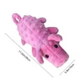thumbnail image 3 of Eespoir Dog Squeaky Toys, Soft Dog Chew Toys In Pig Shape, Stuffed Puppy Toy With Crinkle Paper For Chewing Biting, All Breed Sizes, Pet Entertainment, Interactive(Pink), 3 of 6