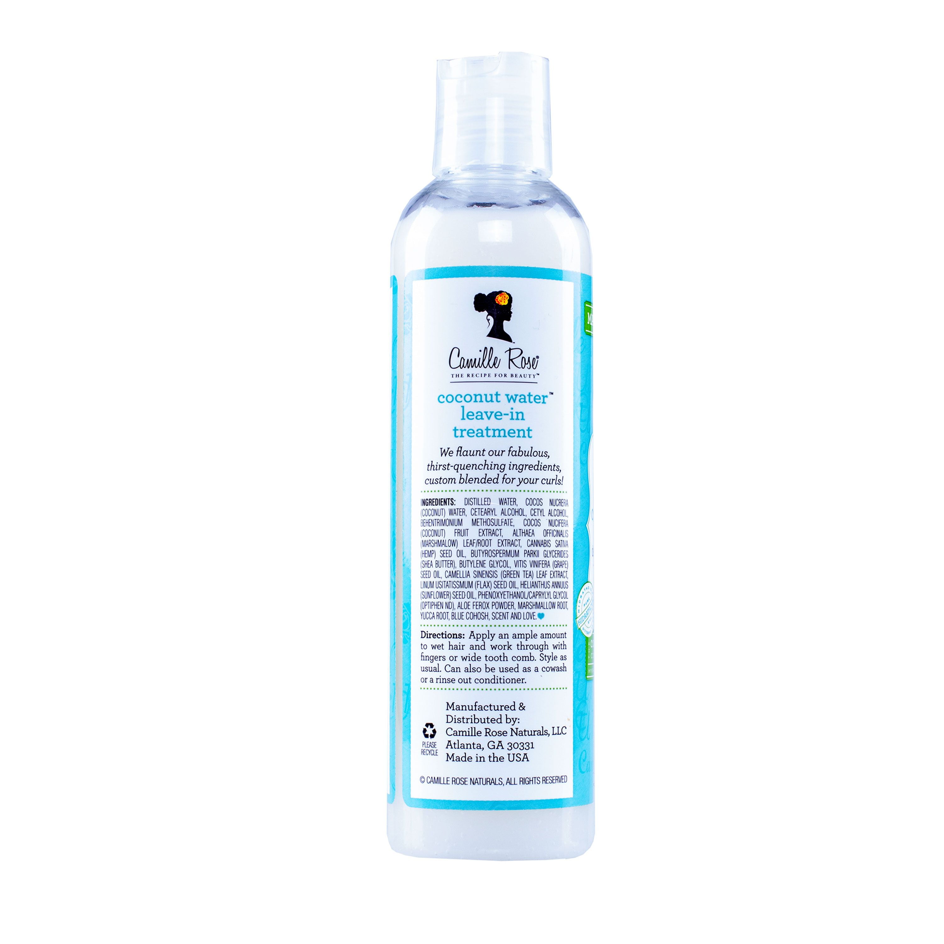 Camille Rose Naturals The Coconut Water Collection Leave-In Detangling Hair Treatment, 8 oz., Liquid