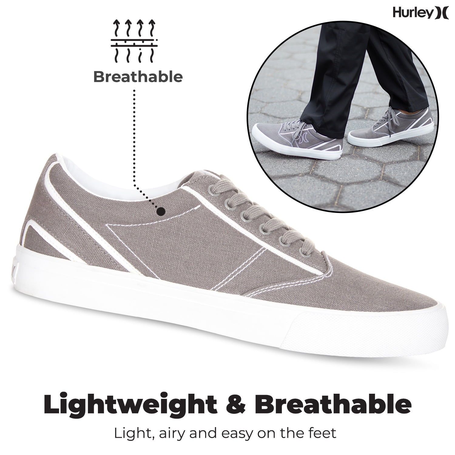 Hurley Men's Canvas SlipOn Casual Shoe Award