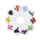thumbnail image 1 of PU Golf Club Cubiertas Equipo deportivo Regalos para jugadores de golfistas Hombres Nuevo diseño Interior Espesado espesado Polo digital Multicolor blanco Colorido 10 piezas seitruly  OD003029-04, 1 of 7