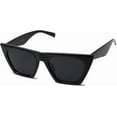 thumbnail image 1 of Trendy Oversized Square Cateye Polarized Sunglasses Womens Big Frame Shades SJ2115, 1 of 5