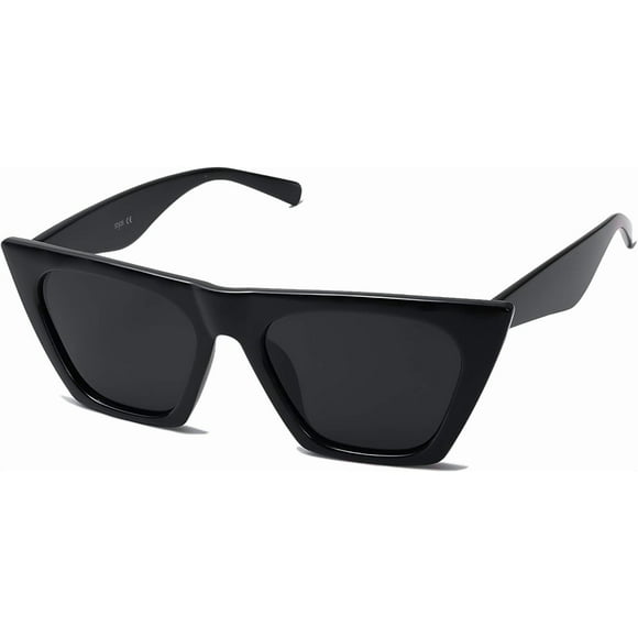 Trendy Oversized Square Cateye Polarized Sunglasses Womens Big Frame Shades SJ2115
