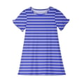 thumbnail image 6 of Auroural Girls Dresses Size 7 Girls Clothes Size 7 Sets 3-12 Years Girl's Fashion Striped Printed Dreamy Dress Mid Calf Home Wear Dress, 6 of 6