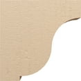 thumbnail image 3 of 8"W x 32"D x 32"H Thin Van Buren Rough Cedar Woodgrain TimberThane Corbel, Primed Tan, 3 of 6