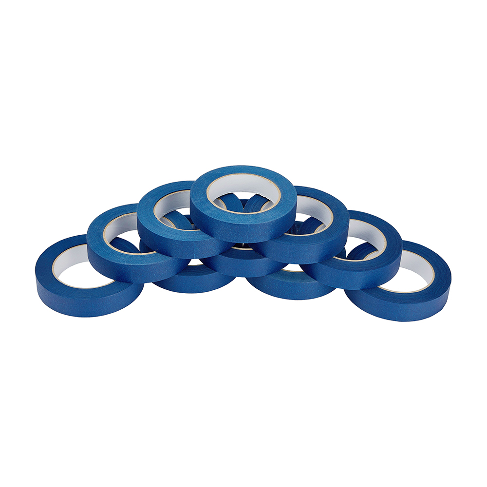 Leopcito 10-Piece Blue Painters Tape 1 inch, Blue Masking Tape Bulk Multi Pack