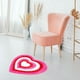 thumbnail image 5 of Alfombra de baño JarthenaAMCS con forma de corazón rojo y rosa para el día de San Valentín, 5 of 7