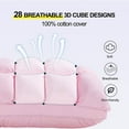 thumbnail image 3 of YOUR MOON Super Support Soft Down-Alternative Pillow King Size, Fluffy Soft Luxury Hotel Gel Sleeping Pillows, Bed Pillows for Side Sleepers(Pink), 3 of 14