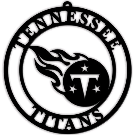 Black Tennessee Titans 16 Team Logo Cutout
