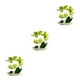 thumbnail image 4 of Inteprter Orquídeas artificiales Flor falsa Plantas en maceta Cuenco blanco Maceta Flores Ramo Toque real Hogar Cocina Arreglo Verde Type1 NO1, 4 of 6