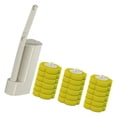 thumbnail image 3 of Kit de cepillo de inodoro con varilla para inodoro, sistema de limpieza de inodoro montado en la pared Sabor a limón, 3 of 9