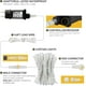 thumbnail image 4 of Cortinas LED de 300 piezas de 3 m x 3 m, IP44 a prueba de agua, decoración interior y exterior para Navidad, bodas, cumpleaños, ventanas, luz cálida, 31 V, 4 of 5
