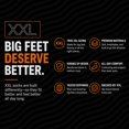 thumbnail image 4 of Calcetines XXL Crew Sport para hombre, talla 15-18, negros, pack de 3, 4 of 4