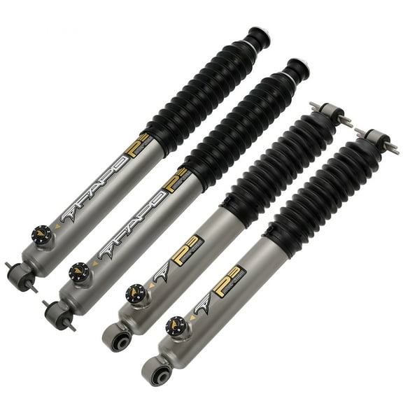 FAPO P3 Series Front and Rear Shock Absorbers 8 Stages Adjustable Damper Compatible With Jeep Wrangler TJ 1997-2006, 1-3” lift