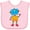 AD-Pink, variant on Inktastic Cute Robot, Colorful Robot, Funny Robot, Robotics Boys or Girls Baby Bib
